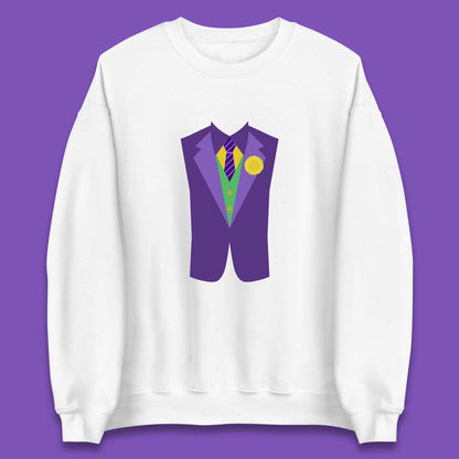 Funny Tuxedo Mardi Gras Tux Party Celebration Costume Unisex Sweatshirt
