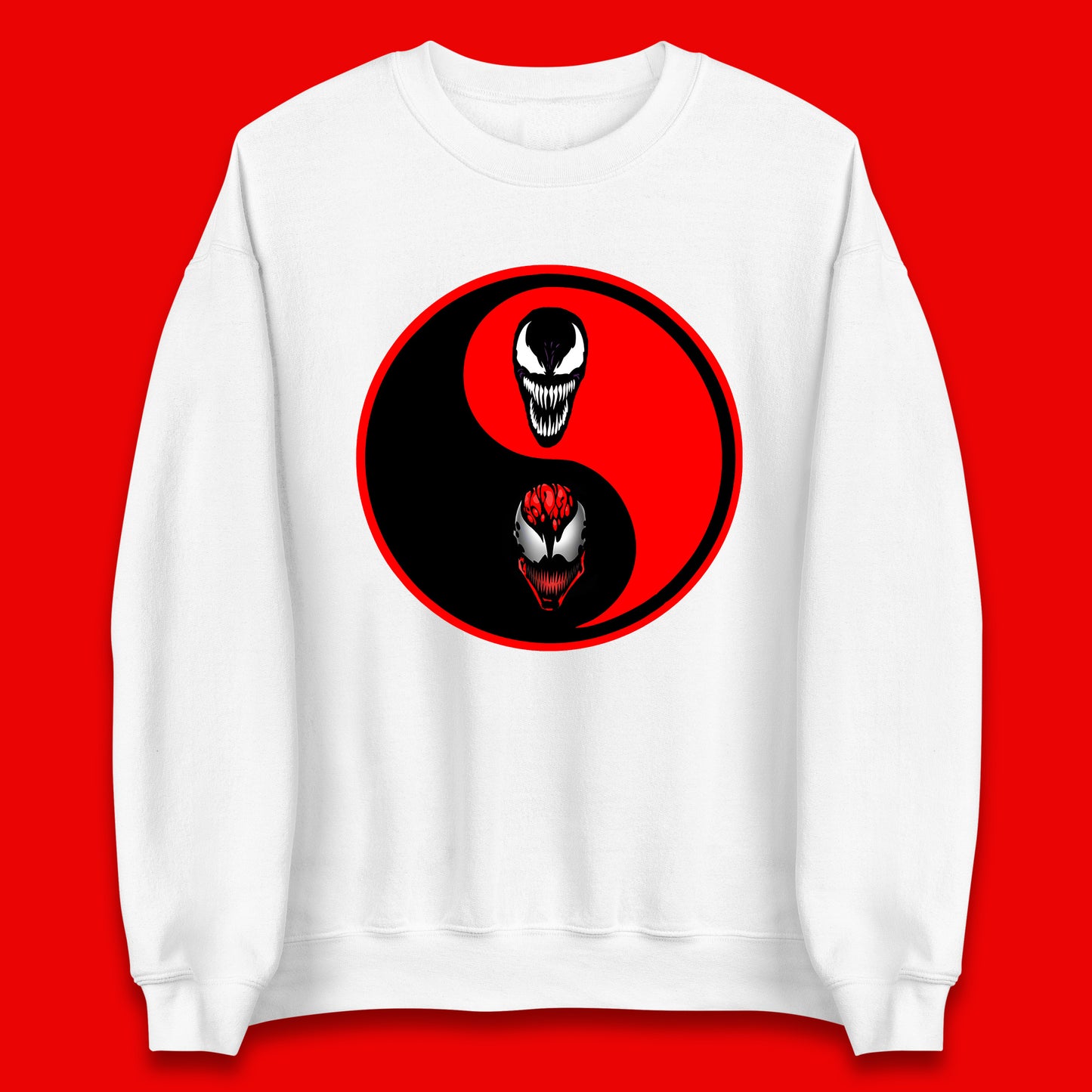 Marvel Comics Carnage And Venom Fictional Movie Character Anime Yin Yang Spoof Unisex Sweatshirt