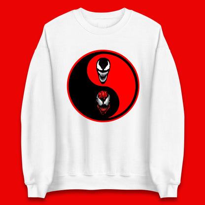 Marvel Comics Carnage And Venom Fictional Movie Character Anime Yin Yang Spoof Unisex Sweatshirt