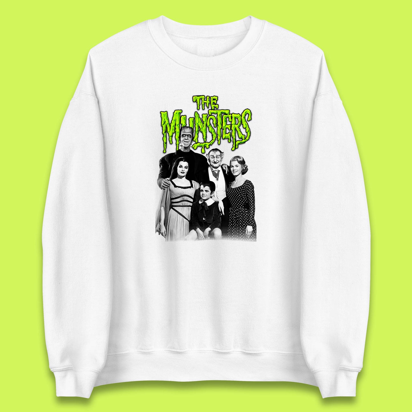 Vintage The Munsters Family TV Series Halloween Frankenstein Horror Scary Unisex Sweatshirt