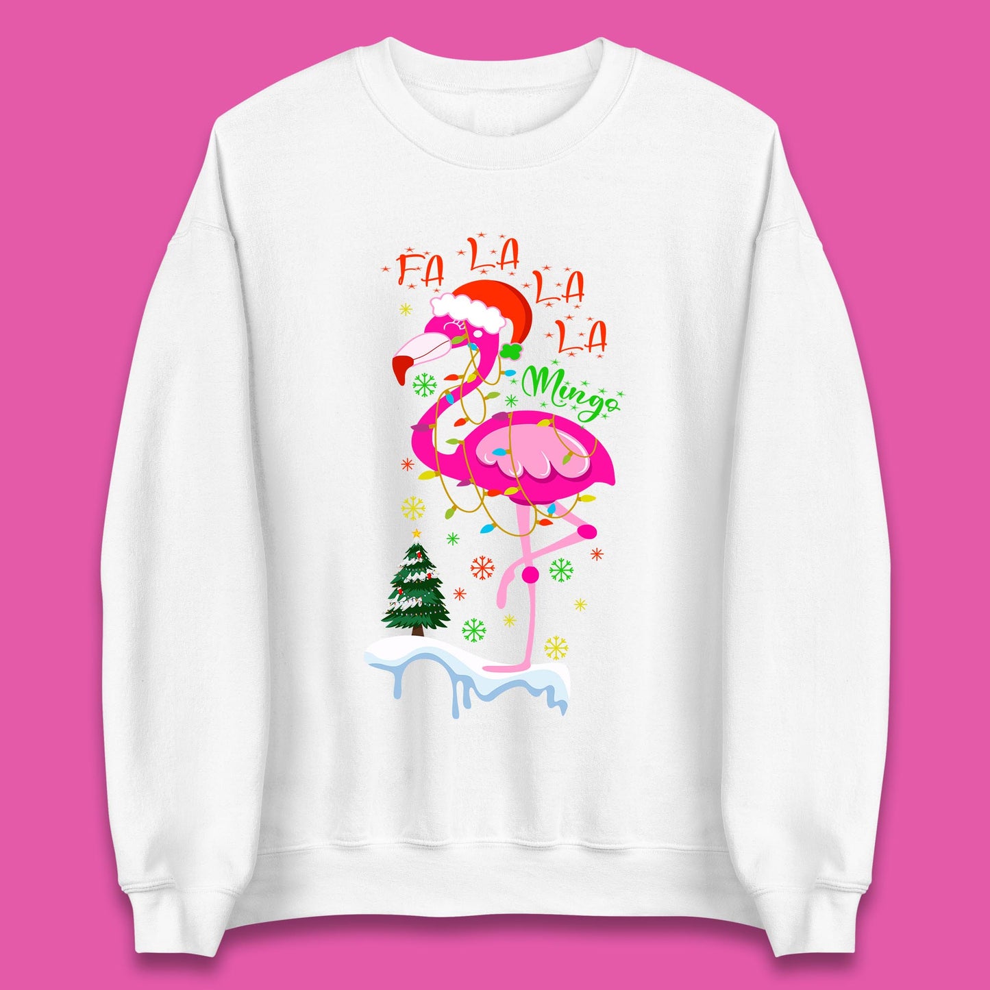 flamingo christmas sweatshirt