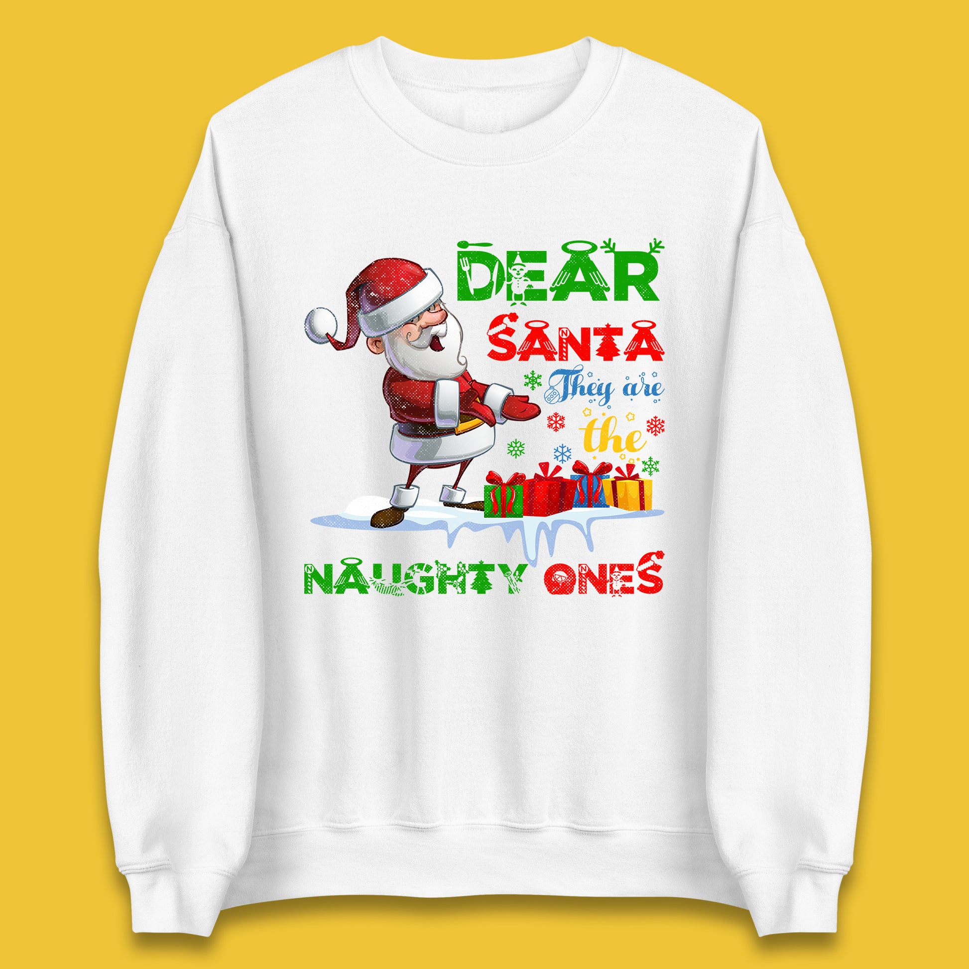 dear santa sweatshirt