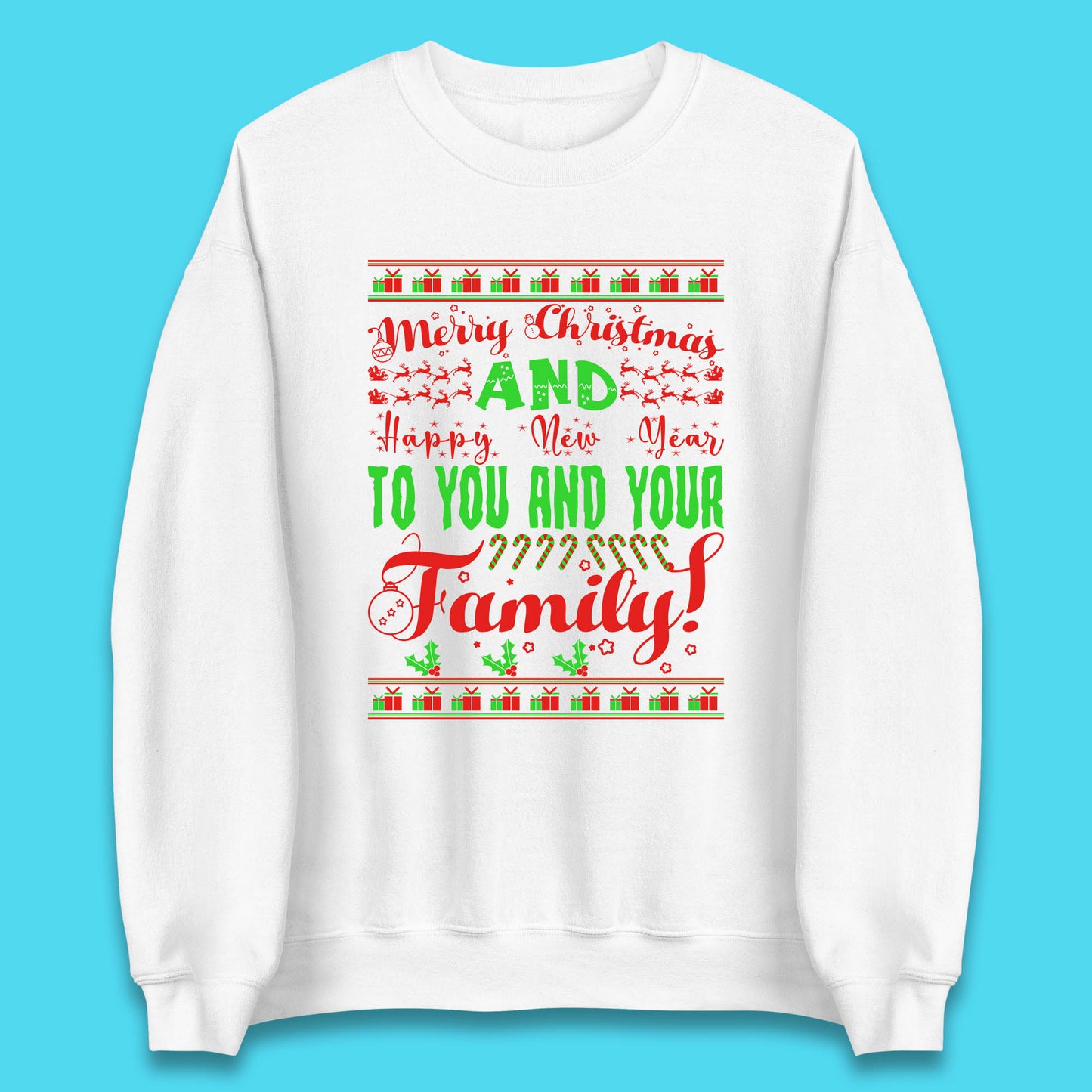 merry christmas family sweatshirt