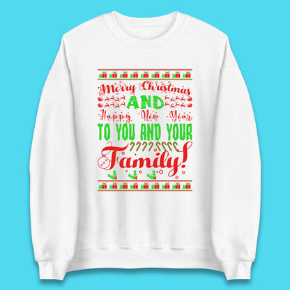 merry christmas family sweatshirt