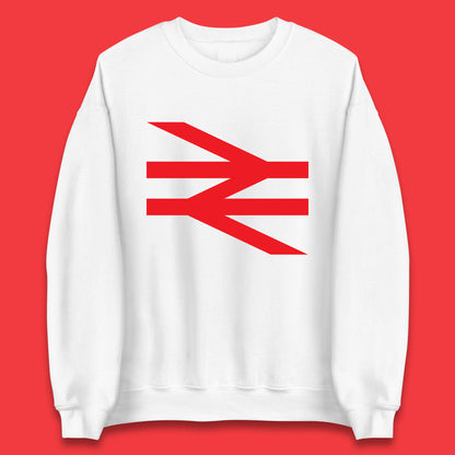 British Rail Union Jack Logo Trains Trainspotter Train Nationalisation Britain Uk Labour Politics Unisex Sweatshirt