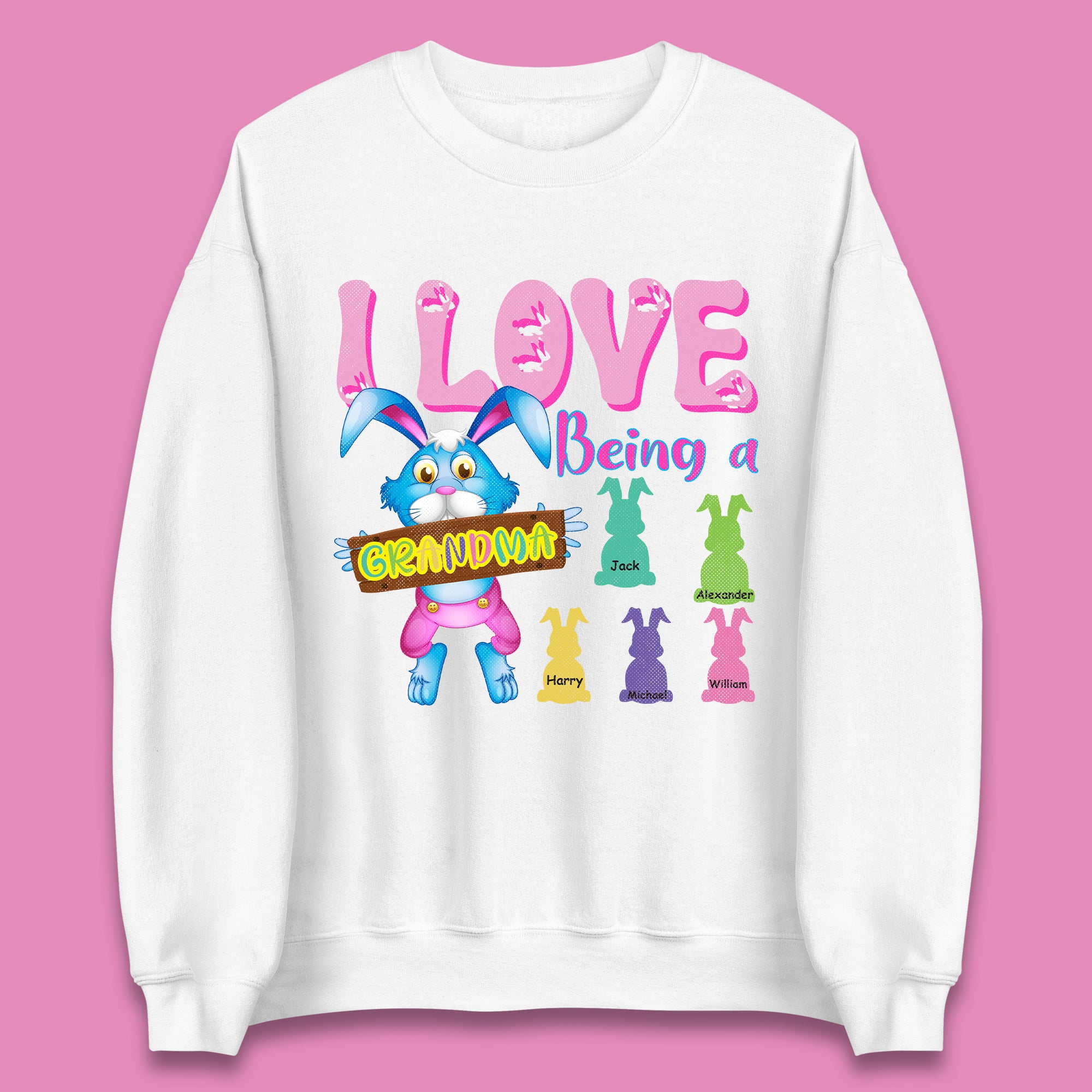 Personalised I Love Being A Grandma Unisex Sweatshirt