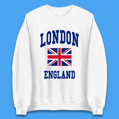 London England Flag Great Britain United Kingdom Uk Union Jack Souvenir British Flag Unisex Sweatshirt