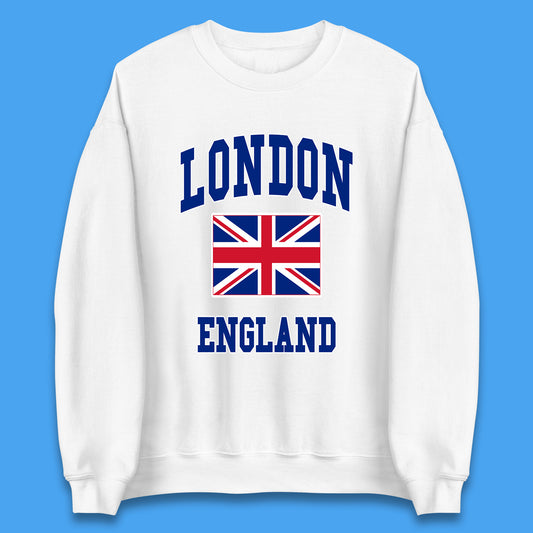 London England Flag Great Britain United Kingdom Uk Union Jack Souvenir British Flag Unisex Sweatshirt