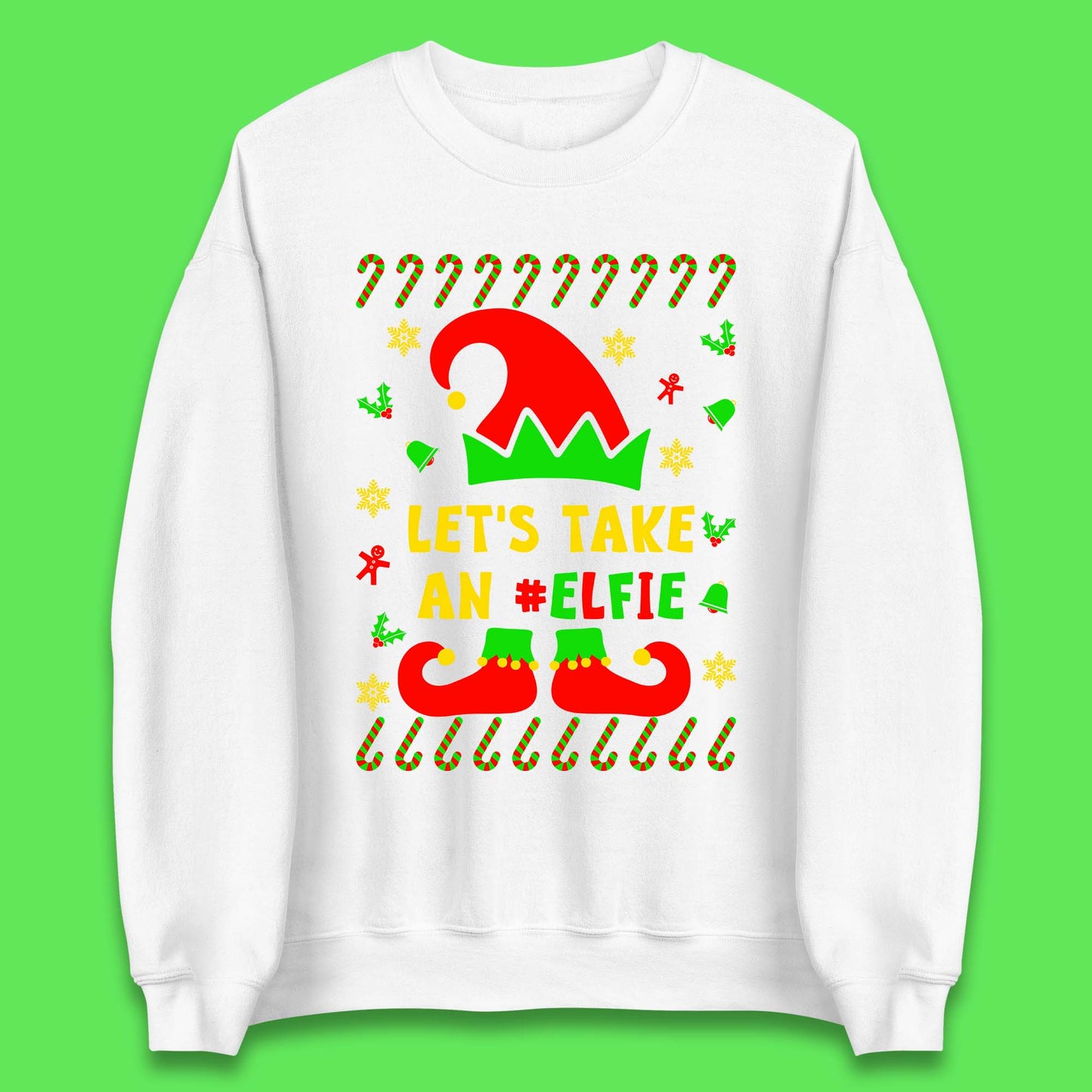 Let's Take An Elfie Christmas Unisex Sweatshirt