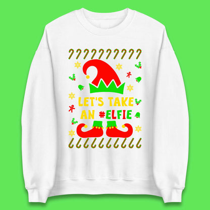 Let's Take An Elfie Christmas Unisex Sweatshirt
