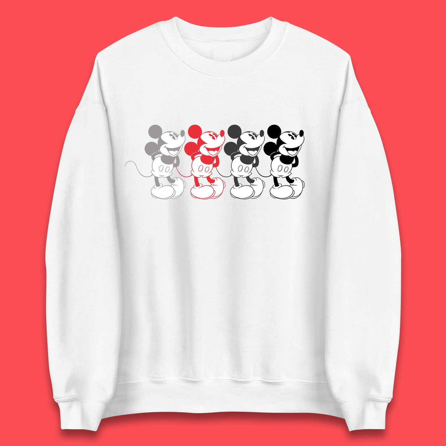 Disney Mickey Mouse Minnie Mouse Face Cartoon Character Disneyland Vacation Trip Disney World Unisex Sweatshirt