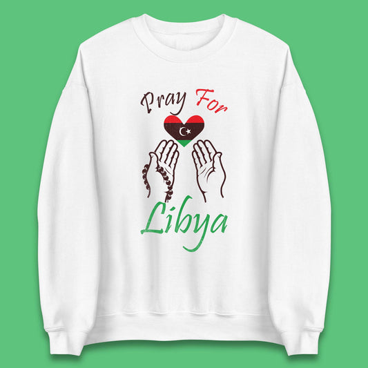 Pray For Libya Help Libya Flood Solidarity Stand With Libya Unisex Sweatshirt
