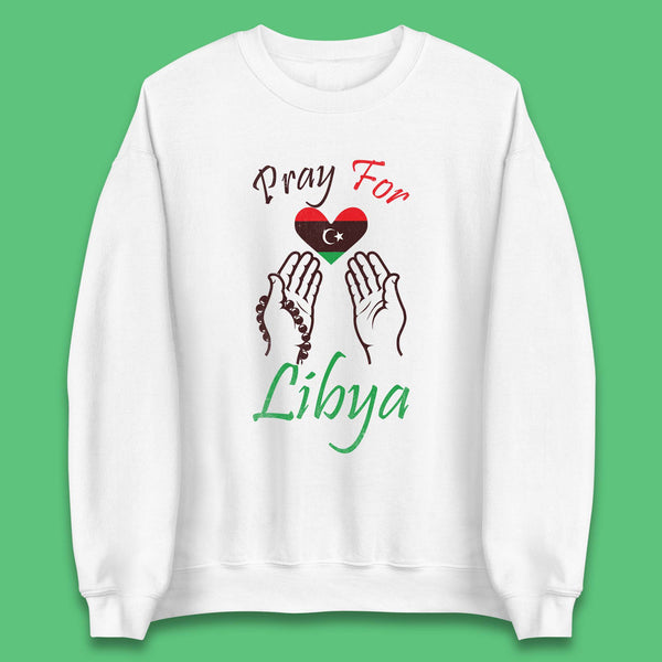 Pray For Libya Help Libya Flood Solidarity Stand With Libya Unisex Sweatshirt