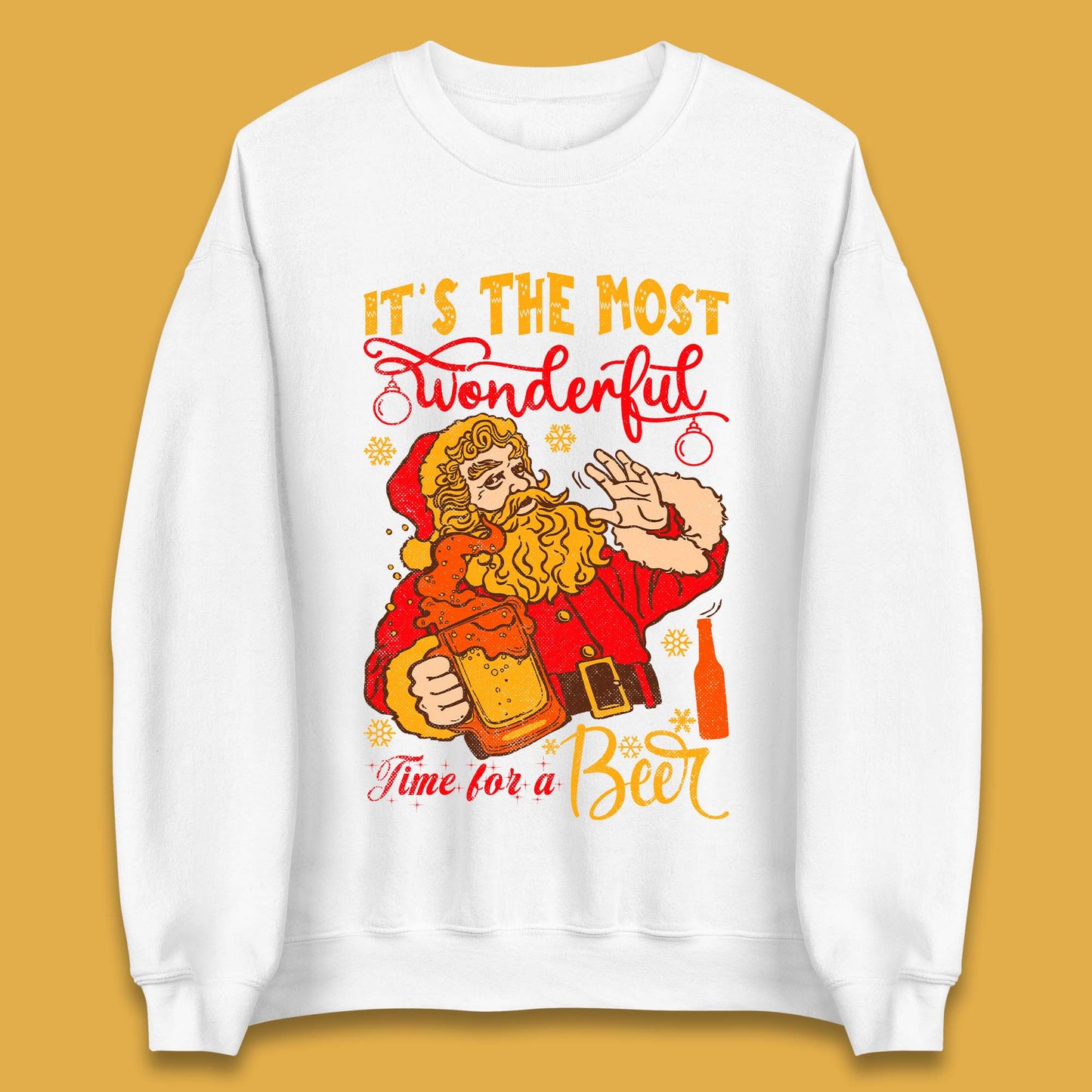 Santa Beer Time Christmas Unisex Sweatshirt