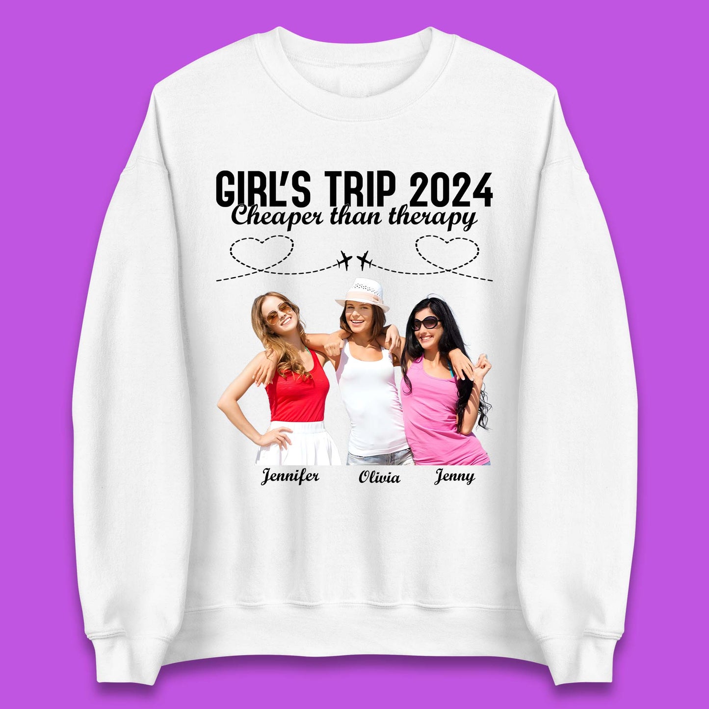 Personalised Girl's Trip Unisex Sweatshirt