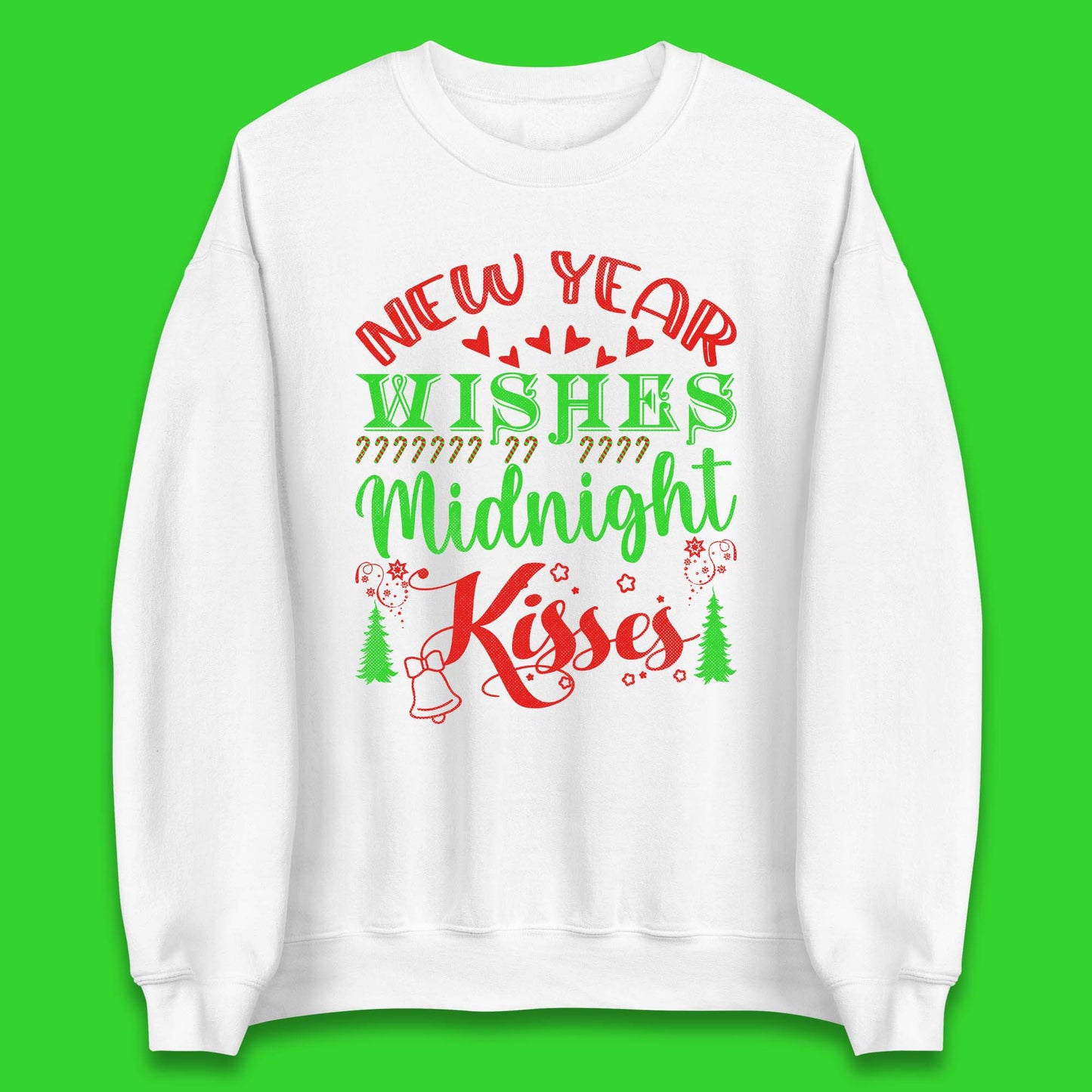 new year wishes christmas sweatshirt