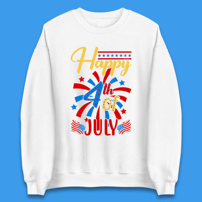Happy 4th Of July USA Independence Day Celebration Patriotic Unisex Sweatshirt