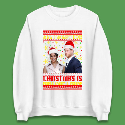 Prince Harry & Meghan Christmas Unisex Sweatshirt
