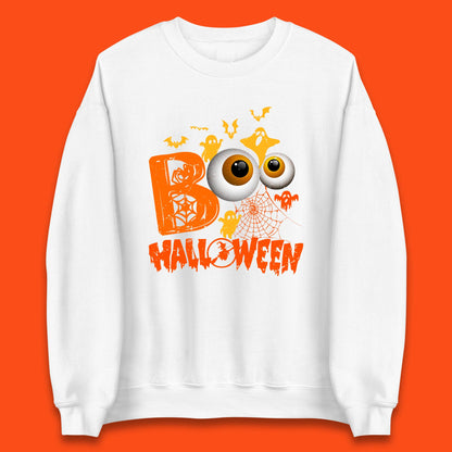 Halloween Spooky Boo Eye Balls Funny Halloween Boo Ghost Spooky Season Unisex Sweatshirt