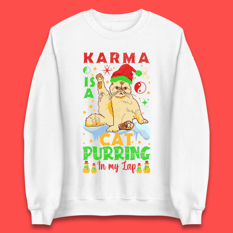 Christmas Karma Is A Cat Unisex Sweatshirt