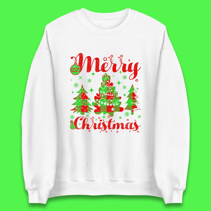 merry christmas trees sweatshirt