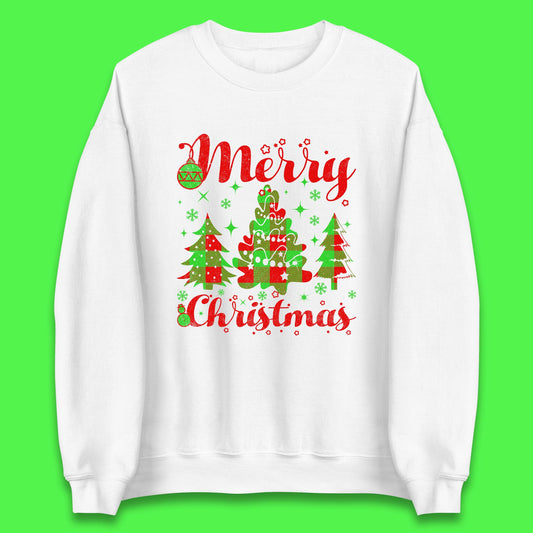 merry christmas trees sweatshirt