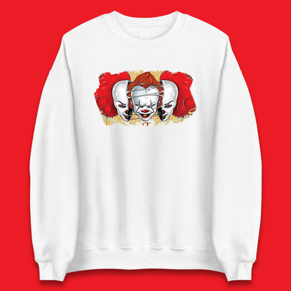 IT Pennywise Clown Halloween Horror Movie Character Evil Clown Costume Serial Killer Unisex Sweatshirt