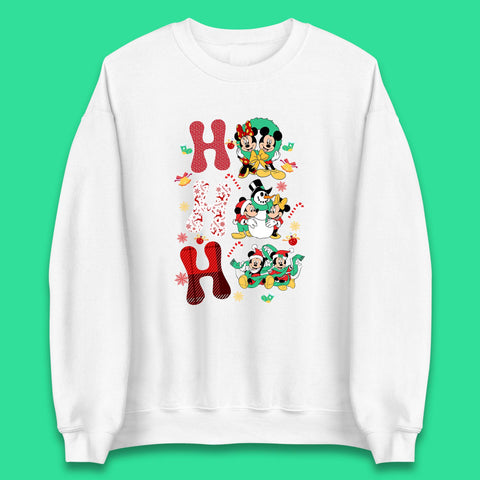 Vintage Disney Christmas Ho Ho Ho Mickey Mouse Minnie Mouse And Friends Xmas Disney Trip Unisex Sweatshirt