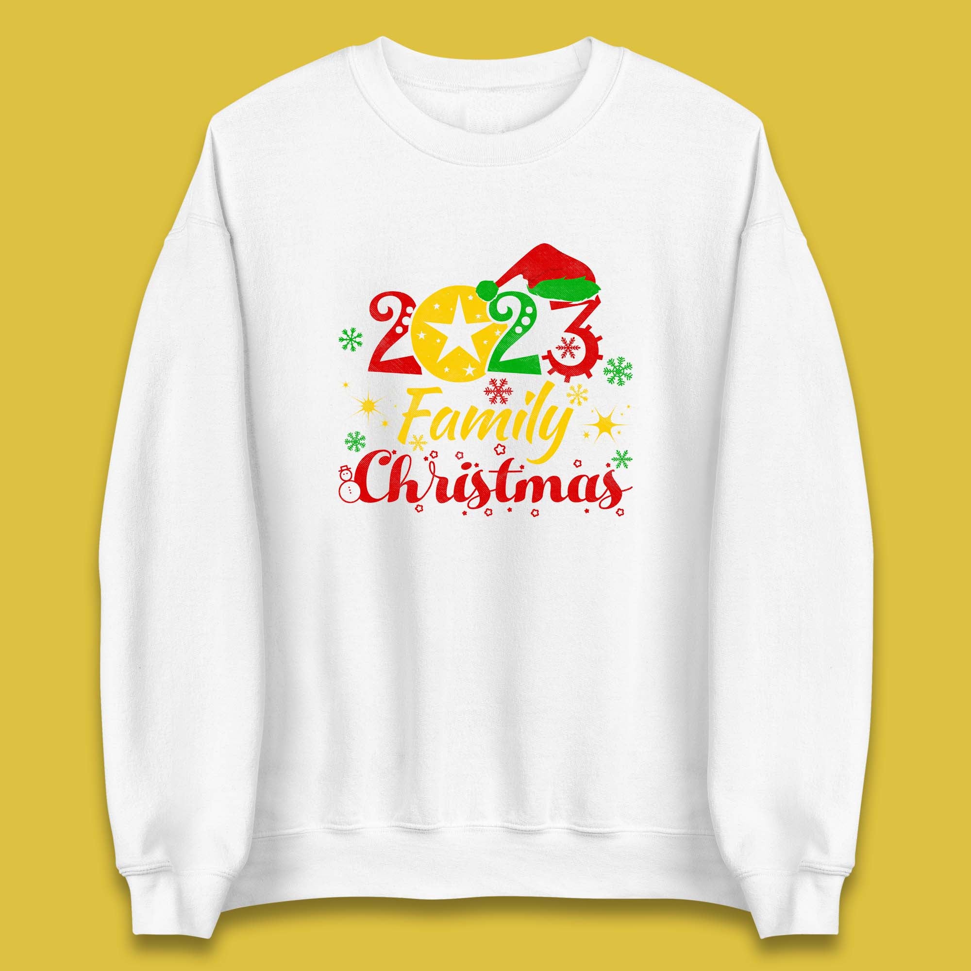 Family Christmas 2023 Christmas Matching Family Costume Xmas Unisex Sweatshirt