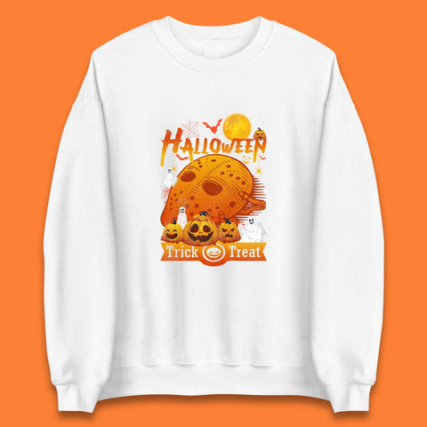 Happy Halloween Jason Voorhees Face Mask Halloween Friday The 13th Horror Movie Halloween Pumpkins Unisex Sweatshirt