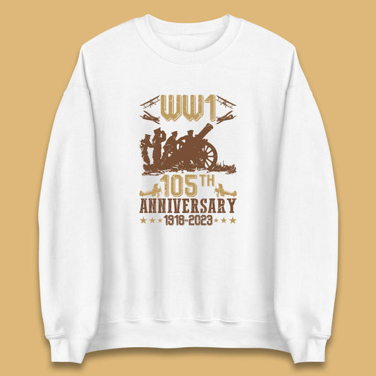 WW1 105th Anniversary 1918-2023 End Of World War I Remembrance Day Unisex Sweatshirt