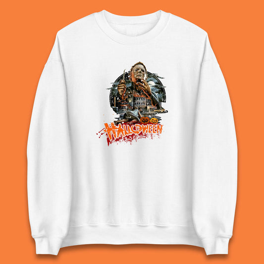 Halloween II The Nightmare Isn't Over Vintage Halloween Movie Poster Micheal Myers Horror Character Unisex Sweatshirt