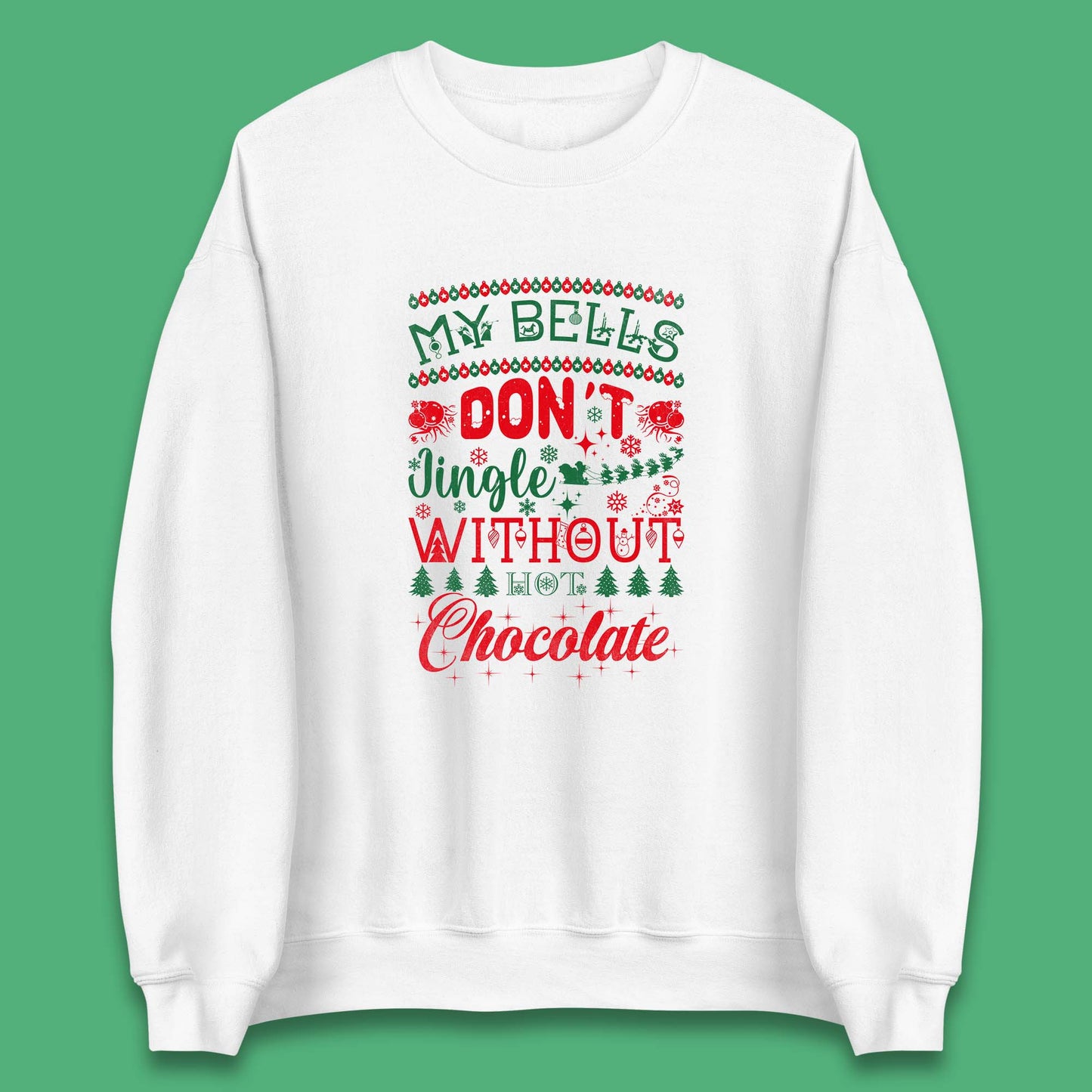 funny christmas chocolate sweatshirt