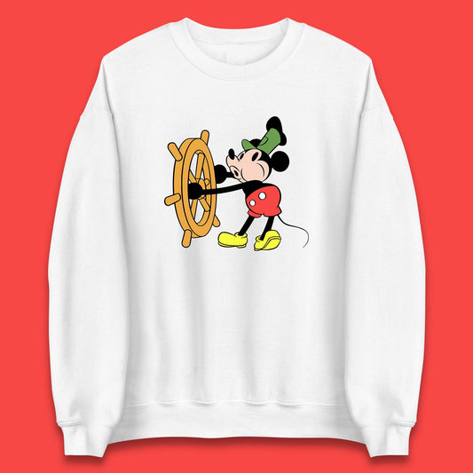 Classic Disney Mickey Mouse Steamboat Willie Disneyland Magic Kingdom Trip Unisex Sweatshirt