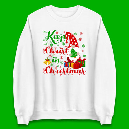 keep christ in christmas sweater