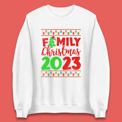 Family Christmas 2023 Merry Christmas Squad Xmas Matching Costume Unisex Sweatshirt