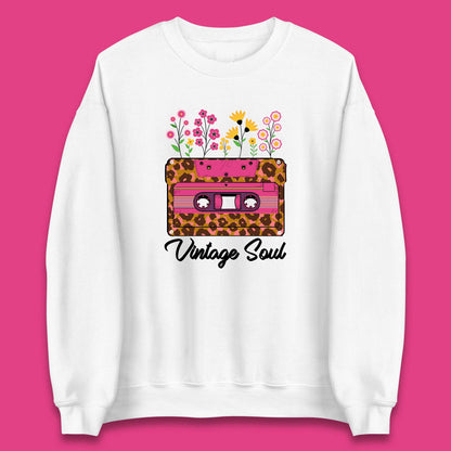 Vintage Soul Western Floral Cassette Tape Retro Wildflower Music Mixtape 80’s 90's Country Music Nostalgia Unisex Sweatshirt