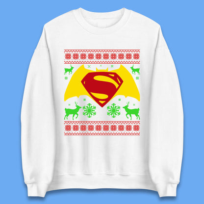 Batman V Superman Christmas Jumper Mens