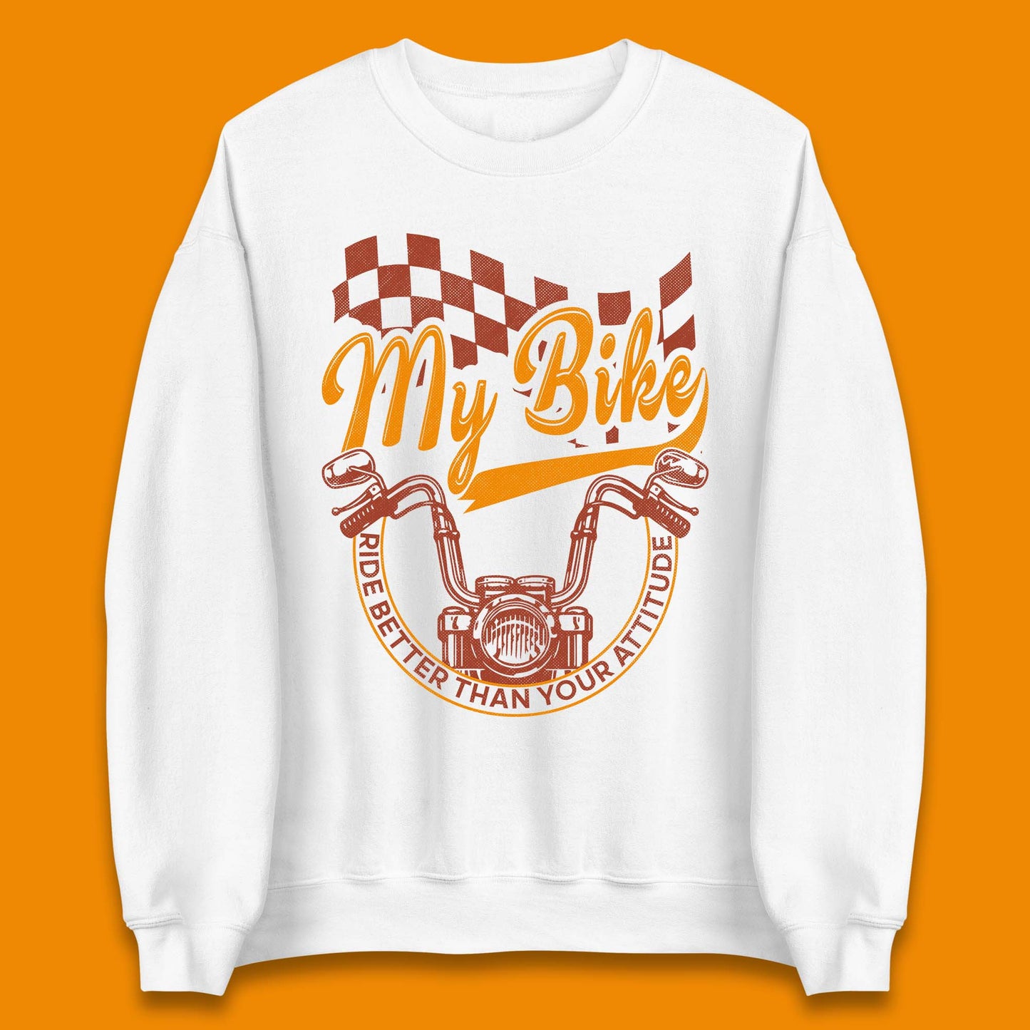 Bike Rider Attitude Unisex Sweatshirt