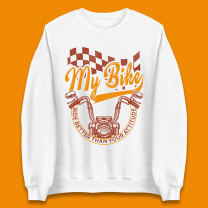 Bike Rider Attitude Unisex Sweatshirt