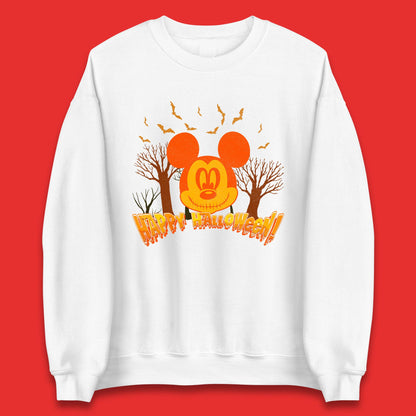 Happy Halloween Mickey Mouse Horror Scary Spooky Jack Face Halloween Disney Trip Unisex Sweatshirt