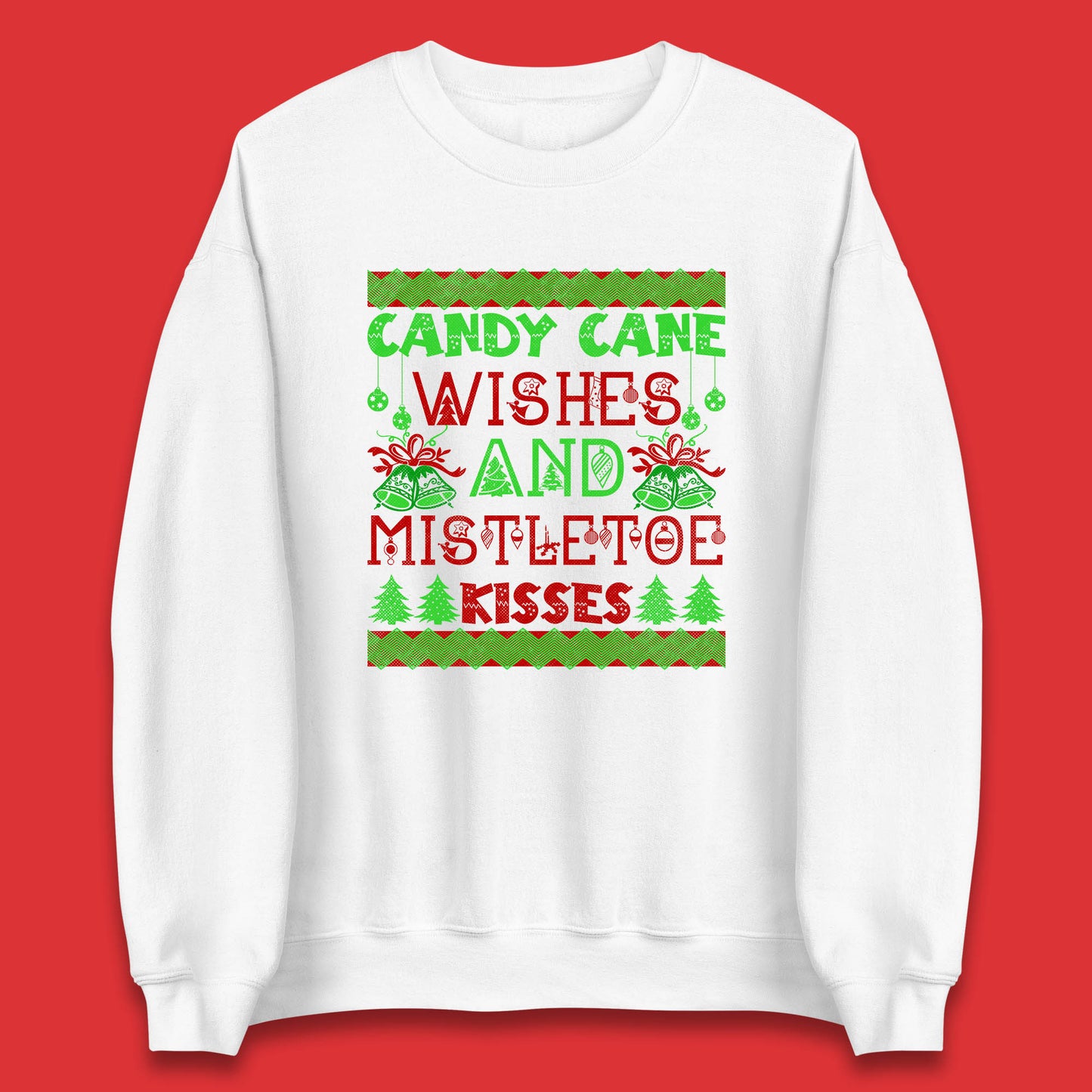 candy cane christmas sweatshirt