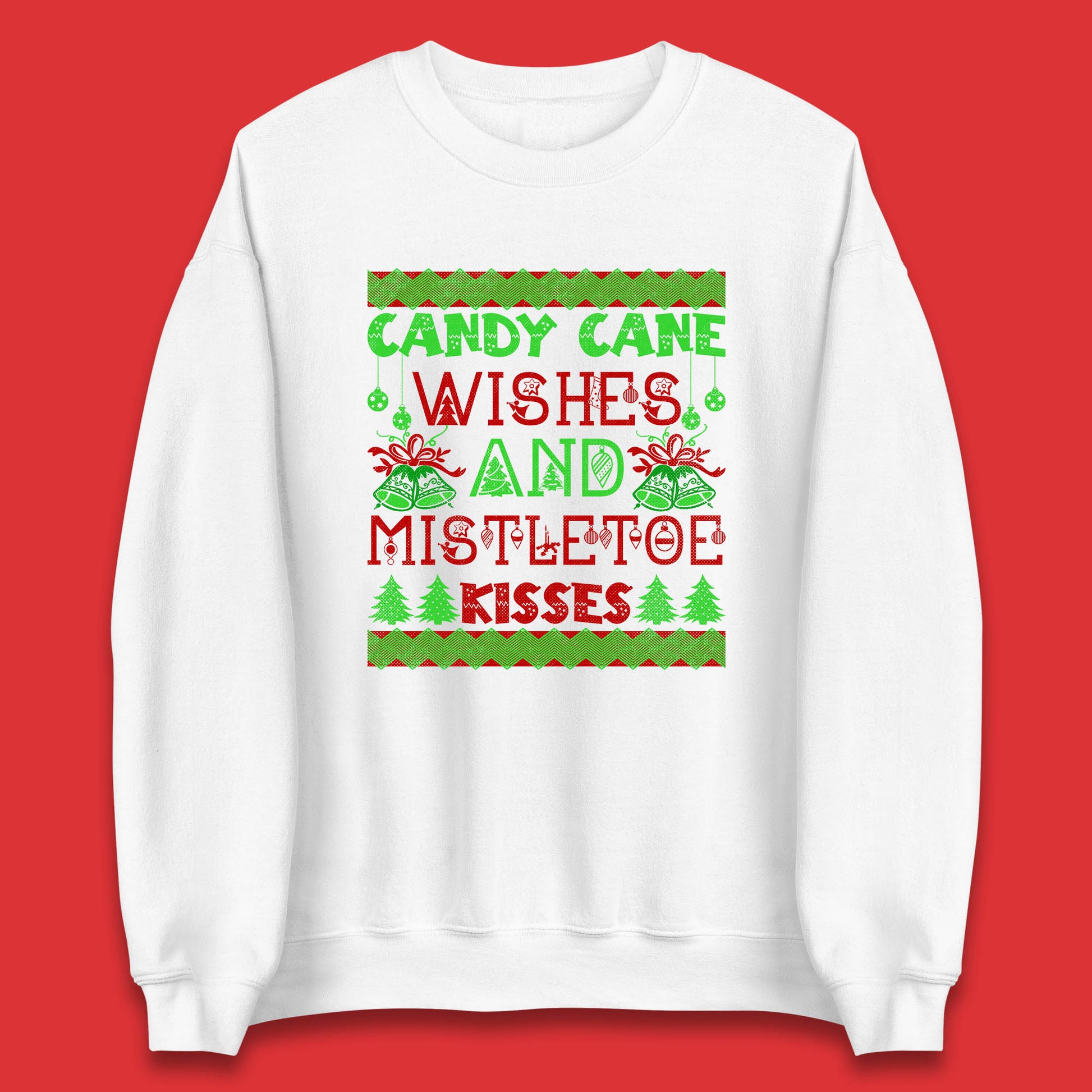 candy cane christmas sweatshirt
