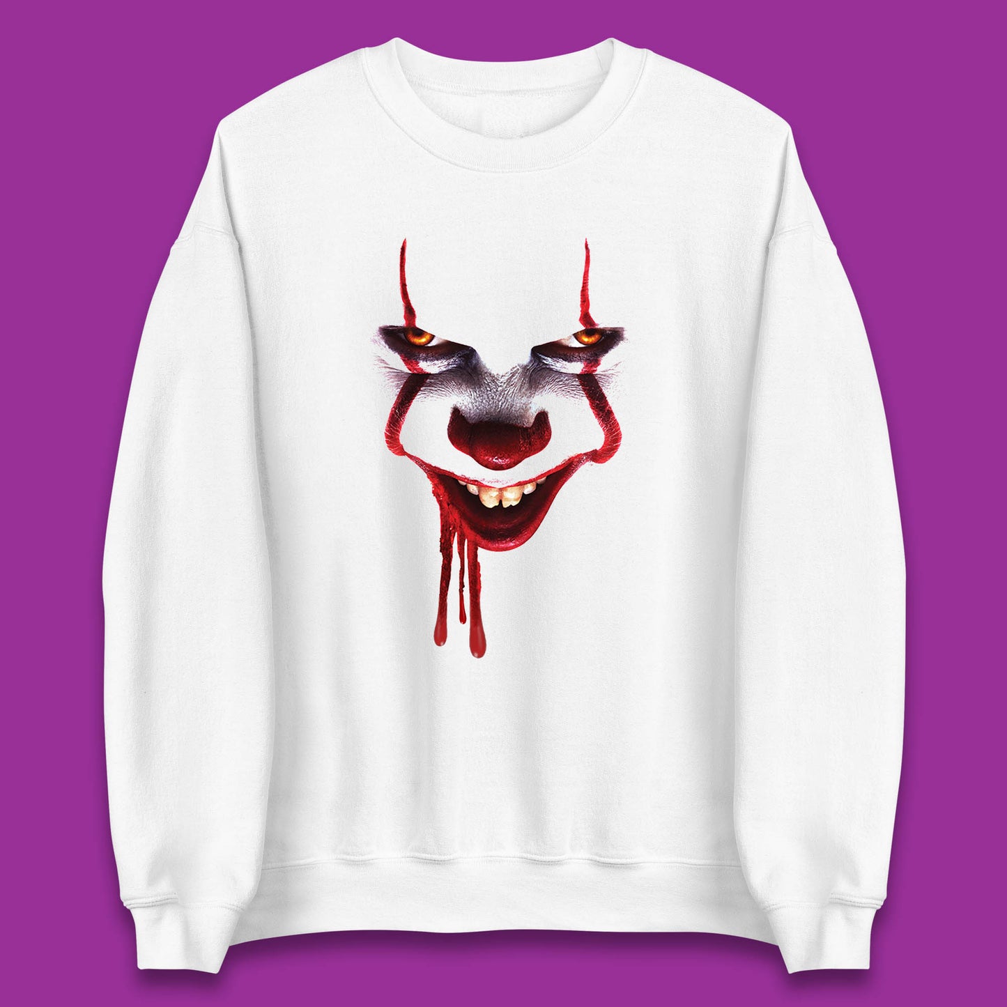 Pennywise Clown IT Chapter 2 Halloween Horror Movie Character Unisex Sweatshirt