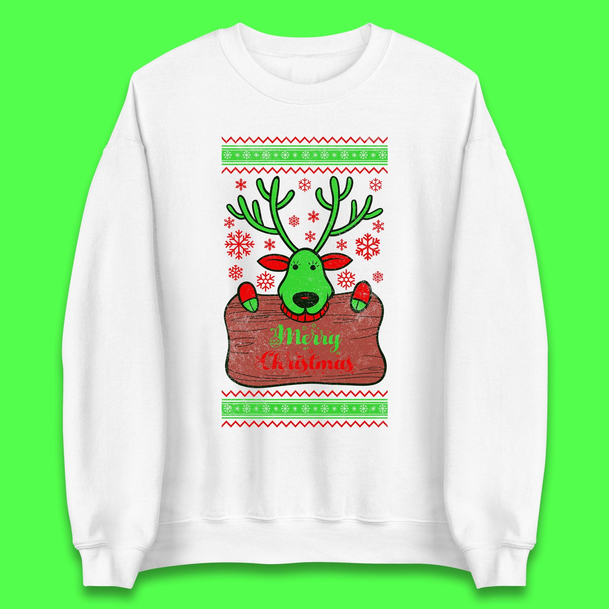 merry christmas reindeer sweatshirt