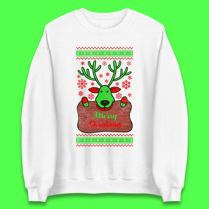 merry christmas reindeer sweatshirt
