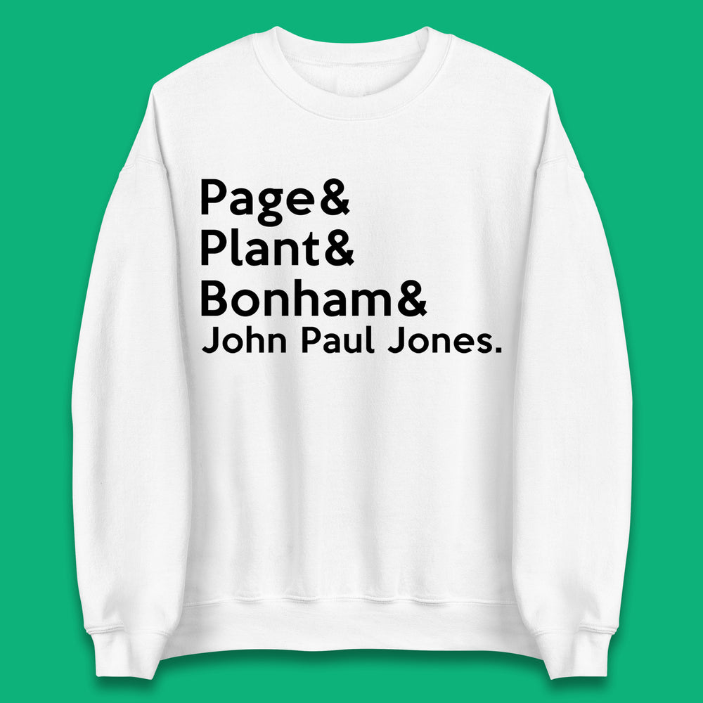 Page & Plant & Bonham & John Paul Jones Led Zeppelin Band Unisex Sweatshirt