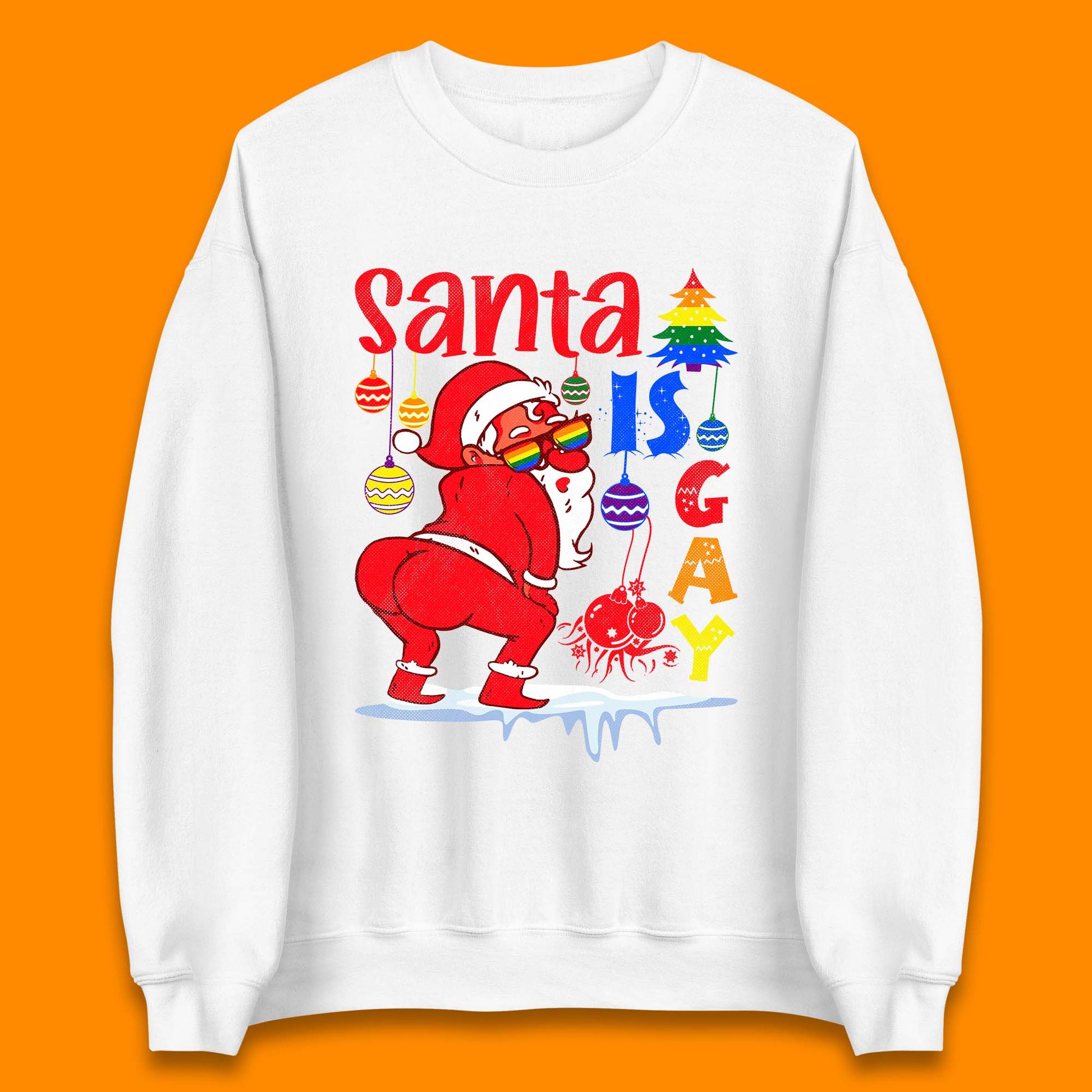 gay pride christmas sweatshirt
