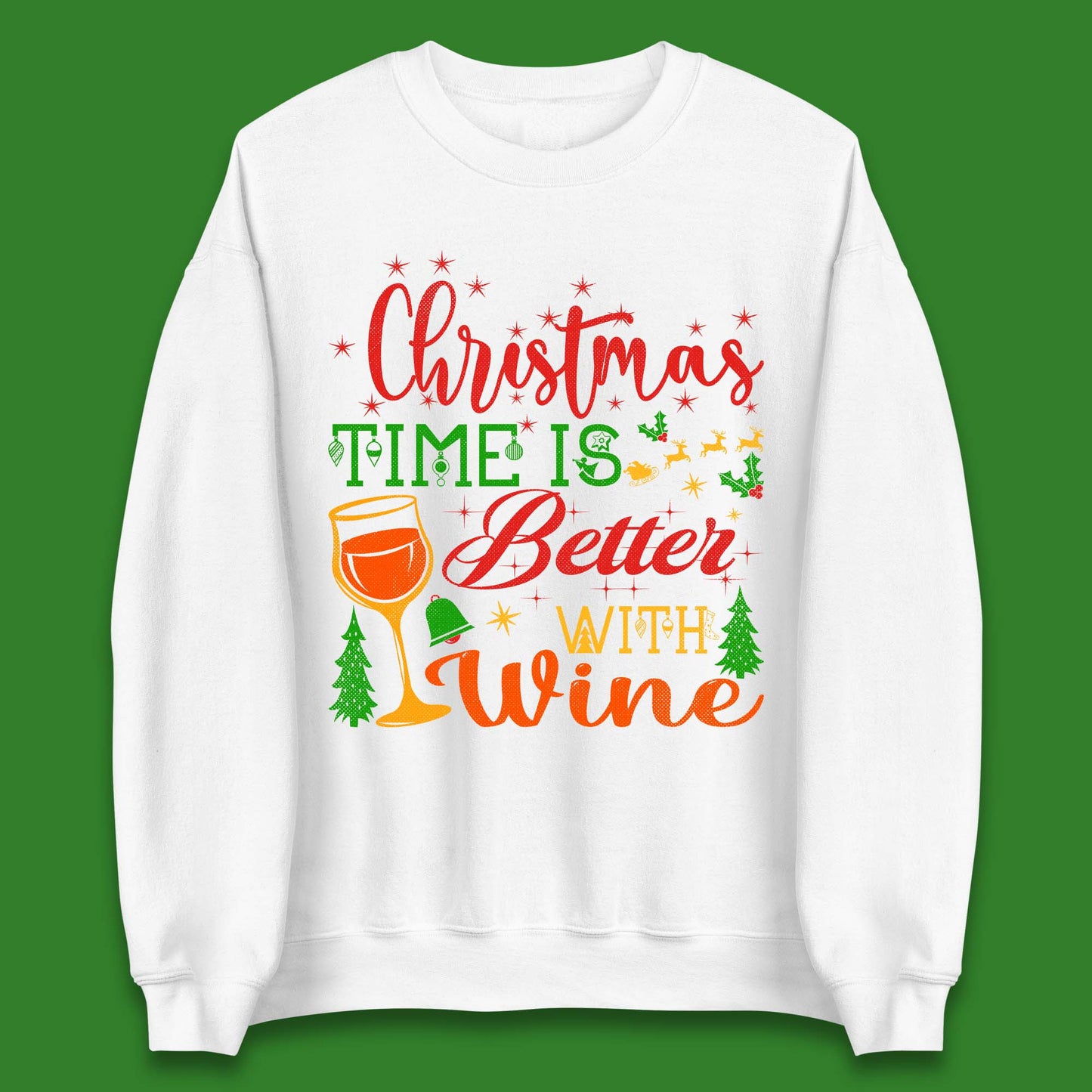 Christmas Wine Unisex Sweatshirt