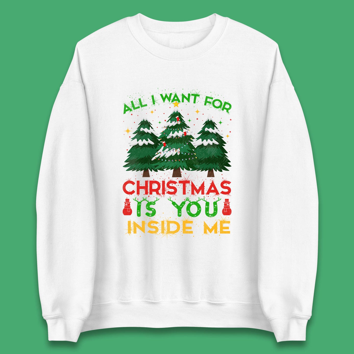 christmas tree ringer sweatshirt